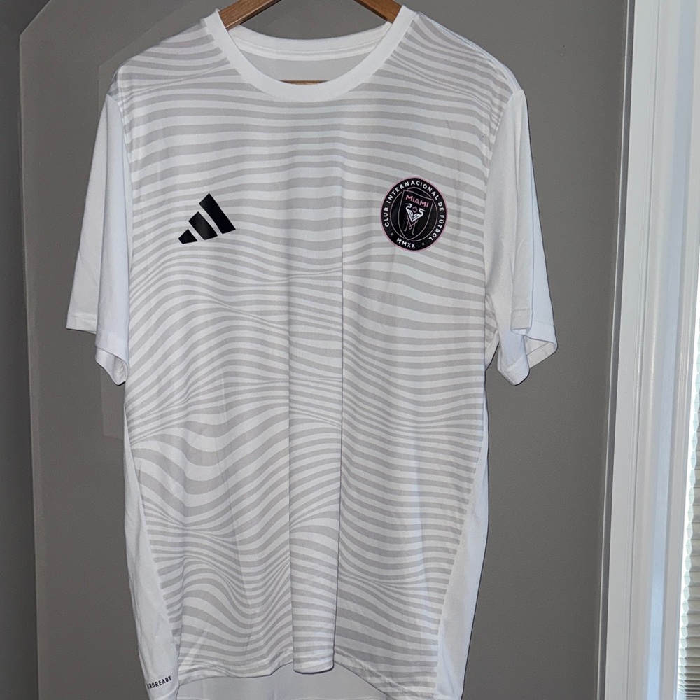 (NEW) Adidas Inter Miami CF White Jersey - Messi
